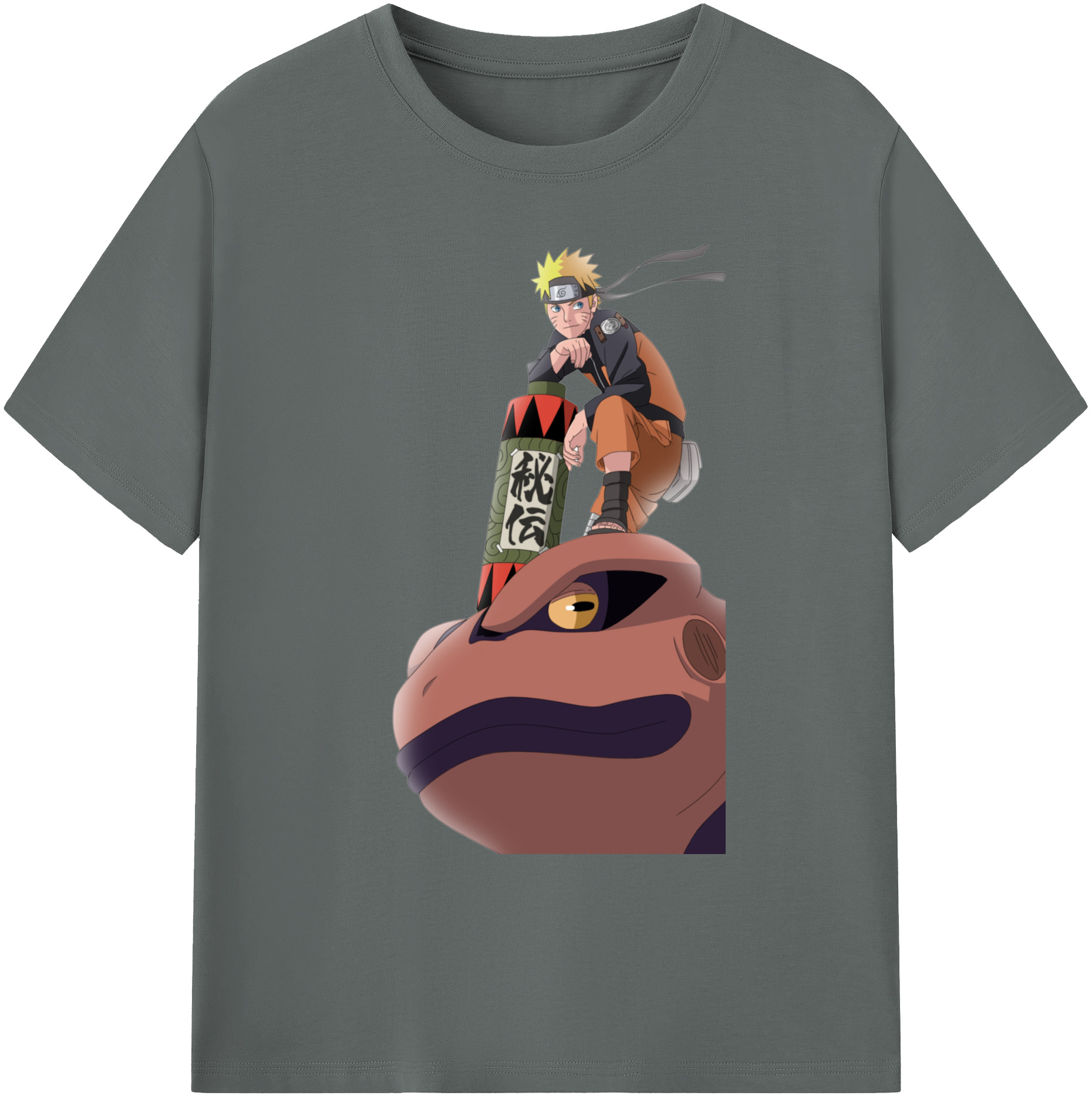 （画像用） NARUTO -ナルト- うずまき ナルト Uzumaki Naruto 綿100％ メンズ半袖Tシャツ｜肌触りやわらか＆通気性